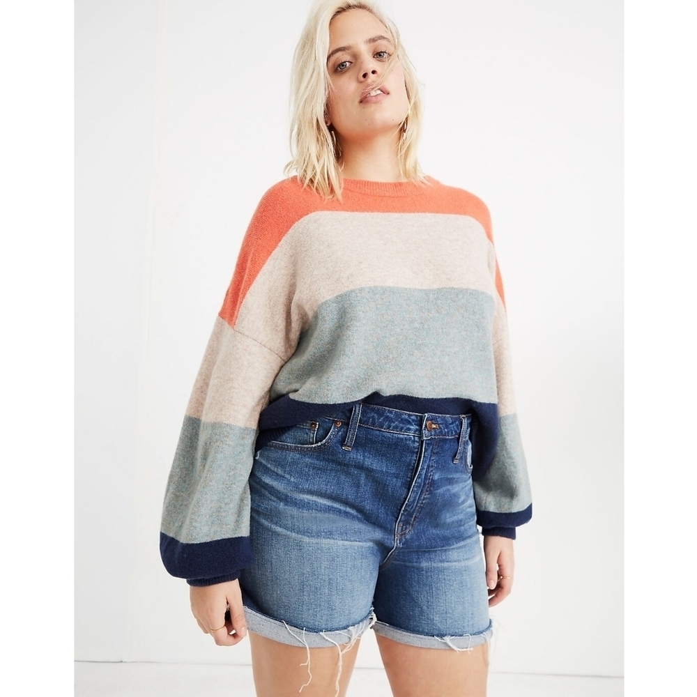 Madewell High-Rise Denim Shorts in Glenoaks Wash: Cutoff Edition